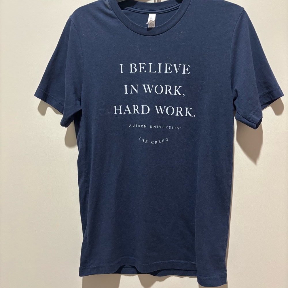 Bella Canvas Dark Blue Motivational Tee- Auburn Creed